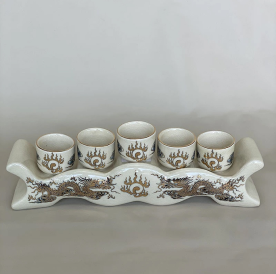 Bộ chén thờ vẽ vàng kim